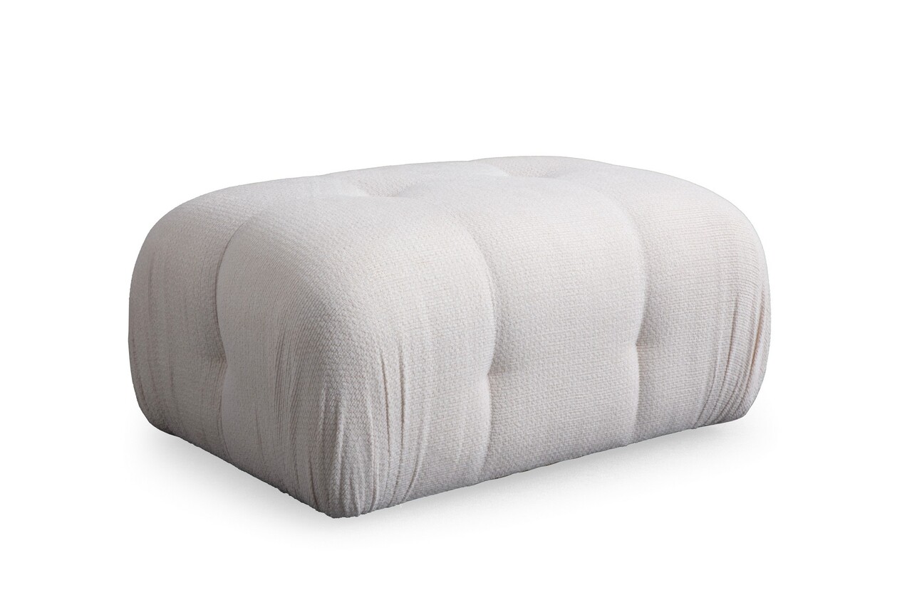 Taburet, Atelier del Sofa, 560ARE2957, Lemn de fag / PAL, Alb - imagine 3